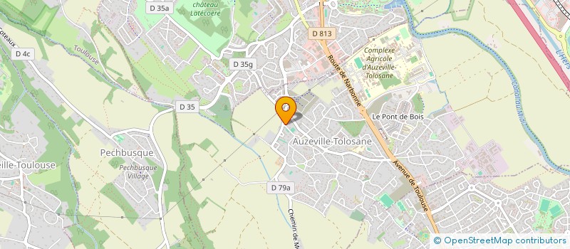 localisation de l'entreprise MONSIEUR ERWAN COUSSINOUX  AUZEVILLE-TOLOSANE