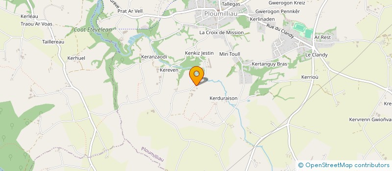 localisation de l'entreprise MONSIEUR ERWAN DANIEL  PLOUMILLIAU