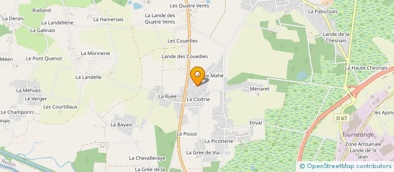 localisation de l'entreprise MONSIEUR ERWAN DANIEL  BAINS-SUR-OUST