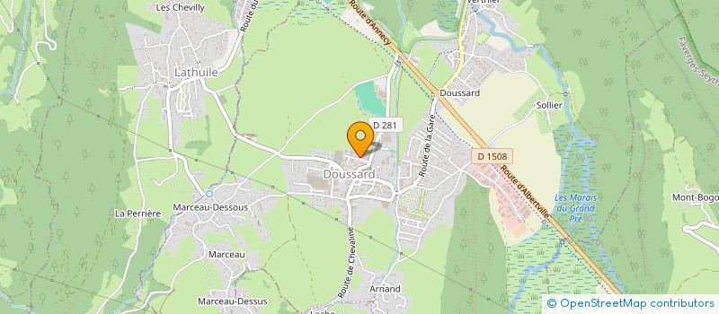 localisation de l'entreprise MONSIEUR ERWAN DEFOSSEZ  DOUSSARD