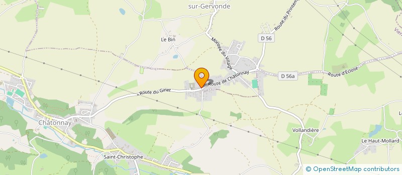 localisation de l'entreprise MONSIEUR ERWAN DELRIU  CHATONNAY