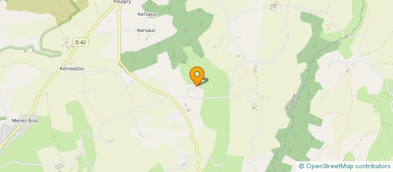 localisation de l'entreprise MONSIEUR ERWAN DERRIEN  SCRIGNAC