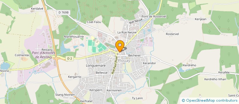 localisation de l'entreprise MONSIEUR ERWAN DETREZ à PLOUAY