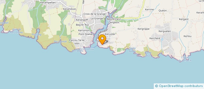 localisation de l'entreprise MONSIEUR ERWAN DIEUDONNE  CLOHARS-CARNOET