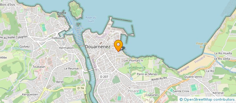 localisation de l'entreprise MONSIEUR ERWAN DIMEY à DOUARNENEZ