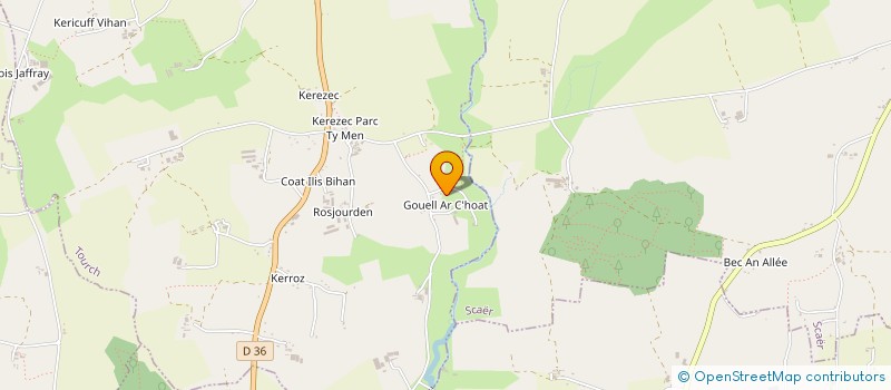 localisation de l'entreprise MONSIEUR ERWAN DOEUFF  TOURCH