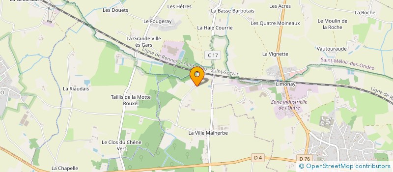 localisation de l'entreprise MONSIEUR ERWAN DUBOIS  SAINT-PERE-MARC-EN-POULET