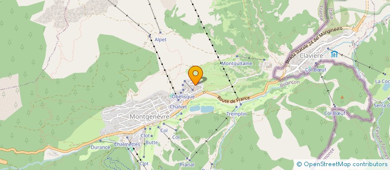 localisation de l'entreprise MONSIEUR ERWAN DUFOURNIER  MONTGENEVRE