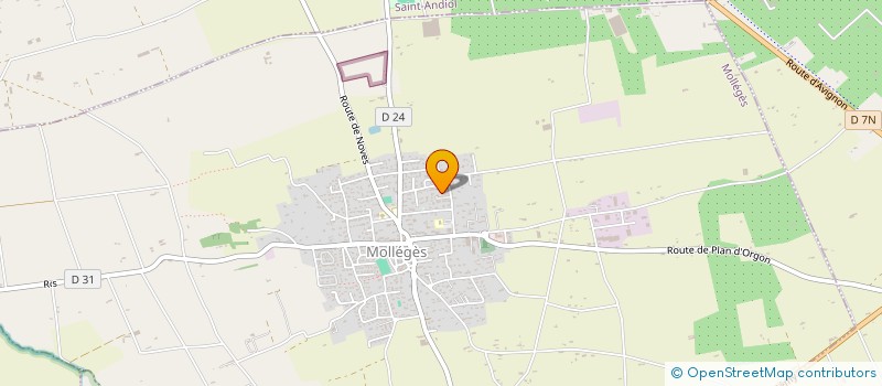 localisation de l'entreprise MONSIEUR ERWAN DUPUIS  MOLLEGES