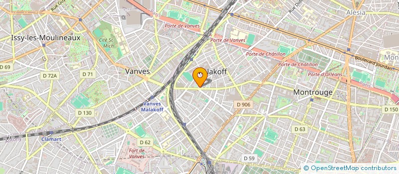 localisation de l'entreprise MONSIEUR ERWAN FAGES  MALAKOFF