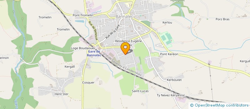 localisation de l'entreprise MONSIEUR ERWAN FICHE à BANNALEC