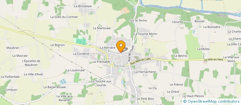 localisation de l'entreprise MONSIEUR ERWAN FLAGEUL  PEILLAC