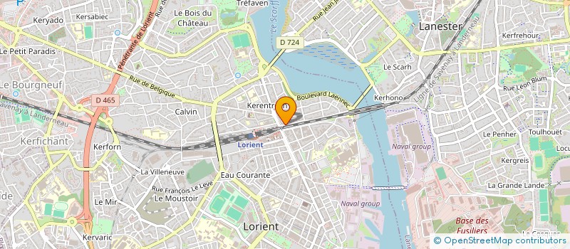 localisation de l'entreprise MONSIEUR ERWAN FORGET  LORIENT