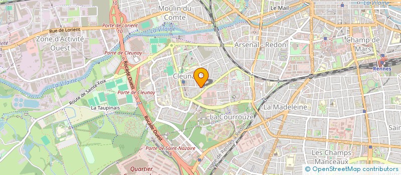 localisation de l'entreprise MONSIEUR ERWAN FRITIAU  RENNES