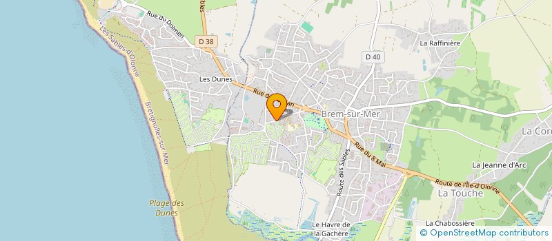 localisation de l'entreprise MONSIEUR ERWAN GAILLOT à BREM-SUR-MER