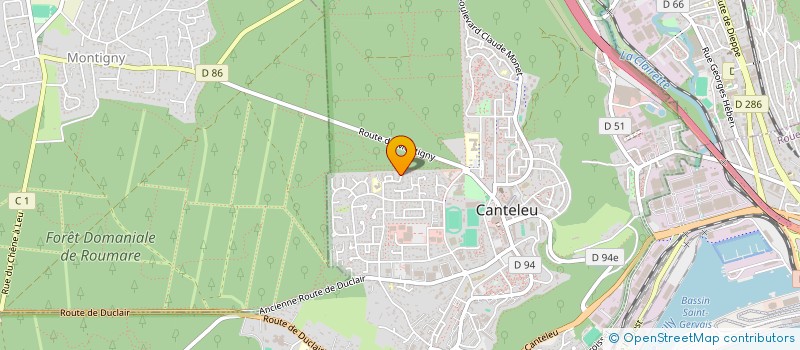 localisation de l'entreprise MONSIEUR ERWAN GALAIS  CANTELEU