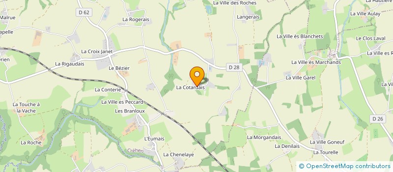 localisation de l'entreprise MONSIEUR ERWAN GALAND  CREHEN