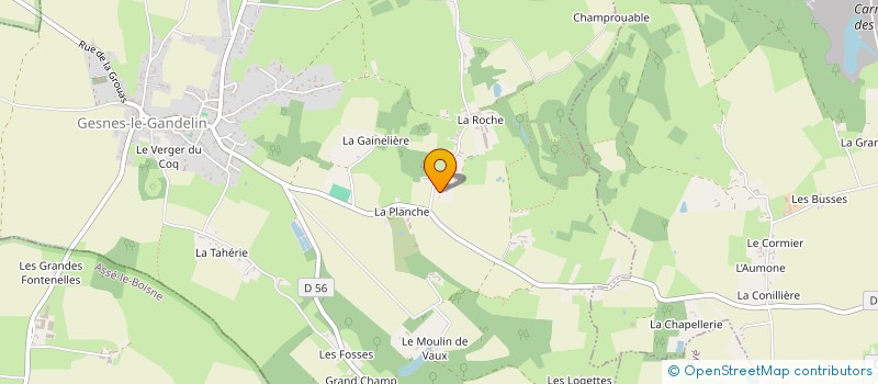 localisation de l'entreprise MONSIEUR ERWAN GALOUZEAU DE VILLEPIN  GESNES-LE-GANDELIN