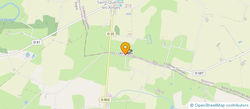 localisation de l'entreprise MONSIEUR ERWAN GAUTHIER  SAINT-QUENTIN-LES-ANGES