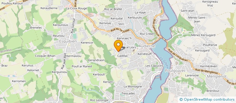 localisation de l'entreprise MONSIEUR ERWAN GLEVEAU  AUDIERNE