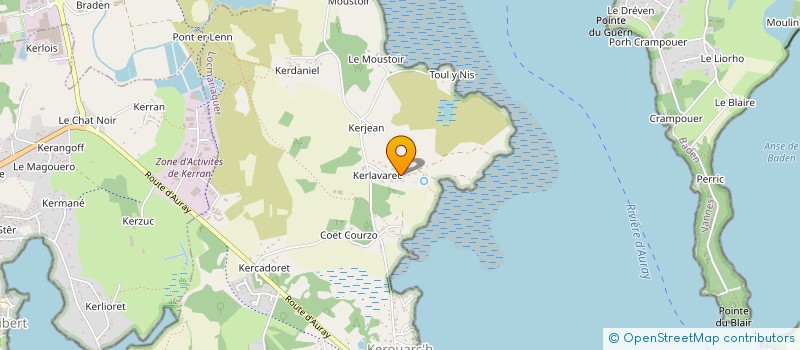 localisation de l'entreprise MONSIEUR ERWAN GODEC  LOCMARIAQUER
