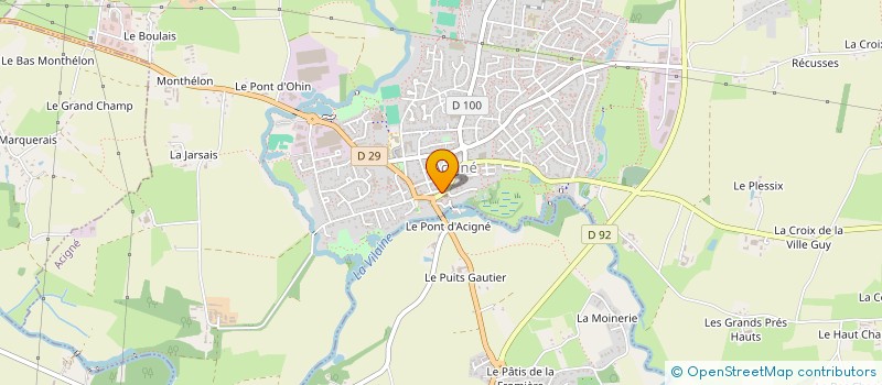 localisation de l'entreprise MONSIEUR ERWAN GOUAILLIER  ACIGNE