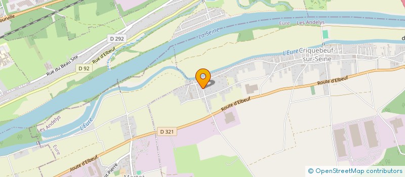 localisation de l'entreprise MONSIEUR ERWAN GUERRIER  CRIQUEBEUF-SUR-SEINE
