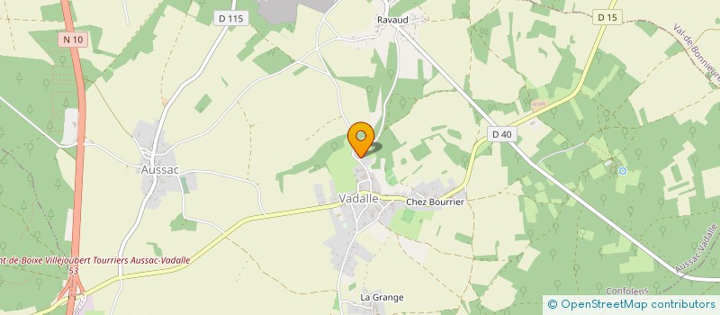localisation de l'entreprise MONSIEUR ERWAN GUEZENNEC à AUSSAC-VADALLE