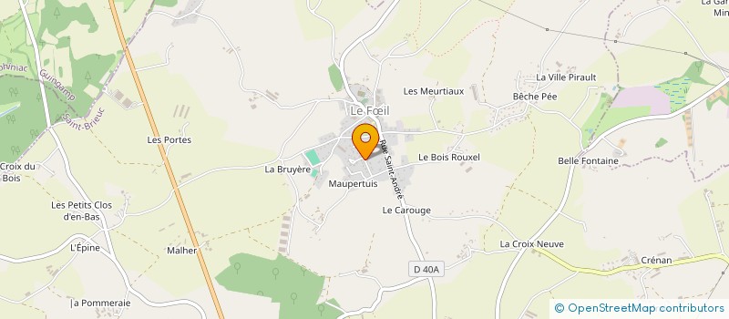 localisation de l'entreprise MONSIEUR ERWAN GUILLEMOT  LE FIL