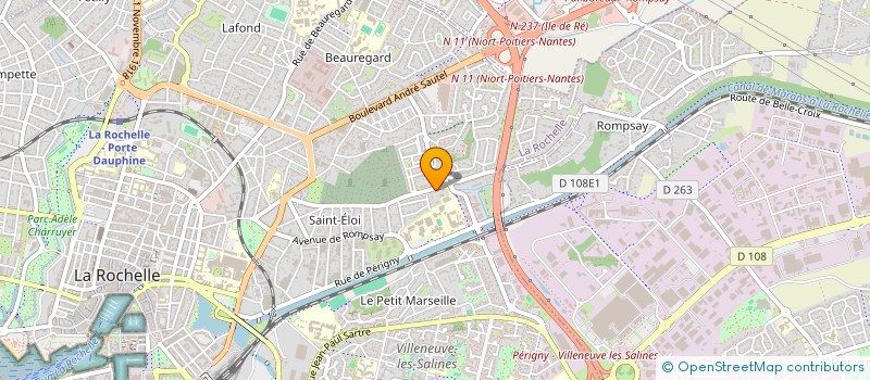 localisation de l'entreprise MONSIEUR ERWAN GUILLEVIC  LA ROCHELLE