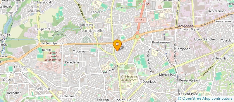 localisation de l'entreprise MONSIEUR ERWAN GUIRIEC  SAINT GOAZEC