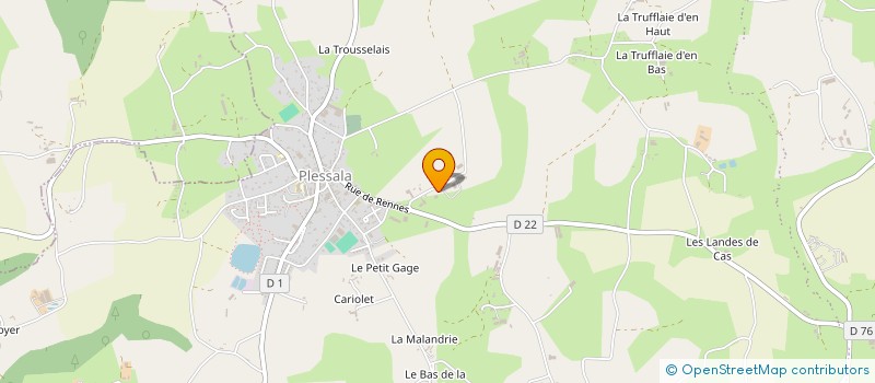 localisation de l'entreprise MONSIEUR ERWAN HAMAYON à LE MENE