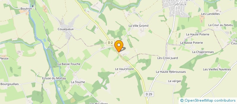 localisation de l'entreprise MONSIEUR ERWAN HERLET  LES CHAMPS-GERAUX