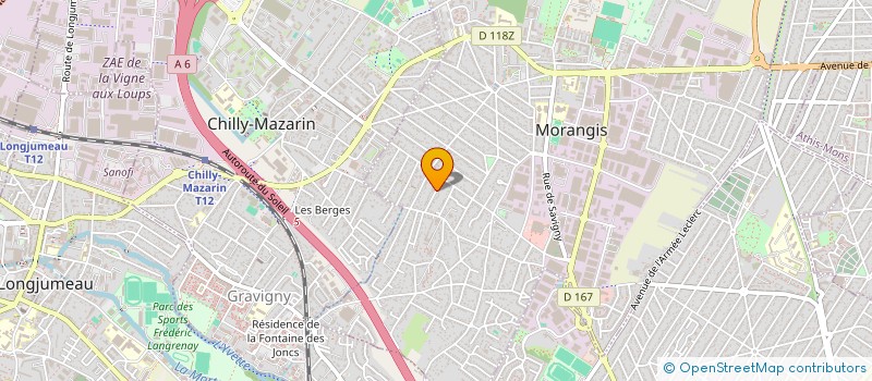localisation de l'entreprise MONSIEUR ERWAN HUVELLE  MORANGIS