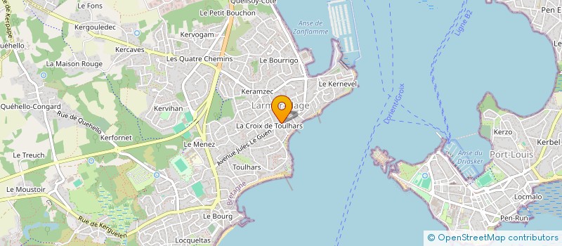 localisation de l'entreprise MONSIEUR ERWAN JAFFRE  LARMOR-PLAGE