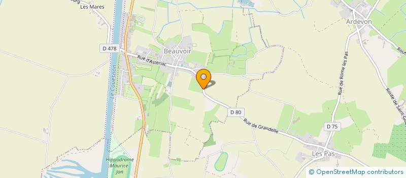 localisation de l'entreprise MONSIEUR ERWAN JOUQUAND  BEAUVOIR