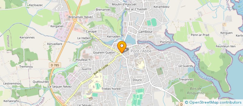 localisation de l'entreprise MONSIEUR ERWAN JUIFF à PONT-L'ABBE