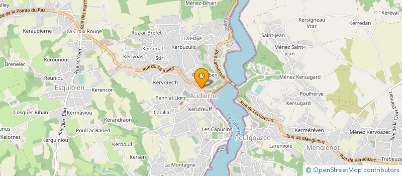 localisation de l'entreprise MONSIEUR ERWAN KERISIT  AUDIERNE