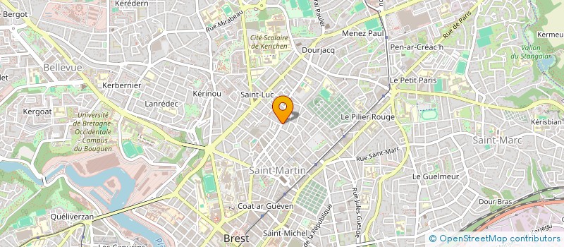 localisation de l'entreprise MONSIEUR ERWAN KERVAON à BREST