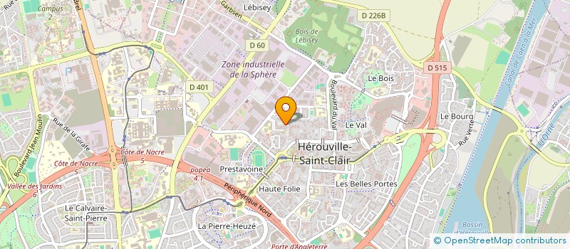localisation de l'entreprise MONSIEUR ERWAN KOUTELE à HEROUVILLE-SAINT-CLAIR