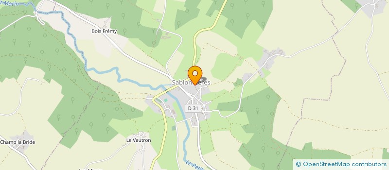 localisation de l'entreprise MONSIEUR ERWAN KOUZOU  SABLONNIERES