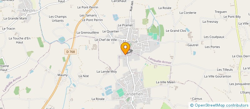 localisation de l'entreprise MONSIEUR ERWAN LANTHOEN  LANDEHEN