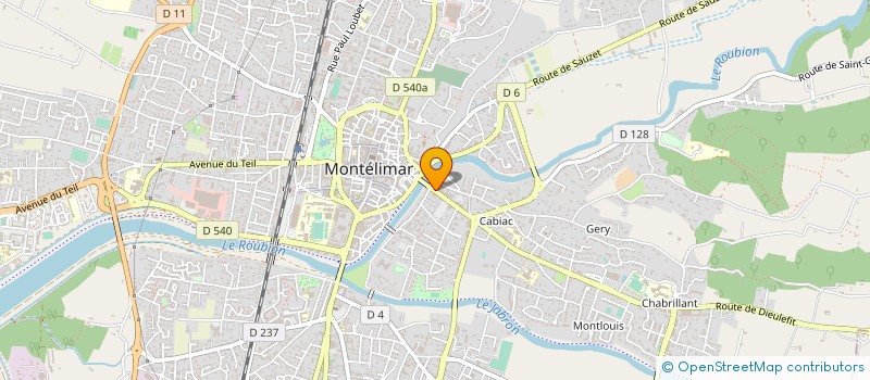 localisation de l'entreprise MONSIEUR ERWAN LAUNAY  MONTELIMAR