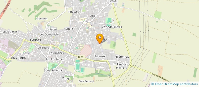 localisation de l'entreprise MONSIEUR ERWAN LAZZAROTTO  GENAS