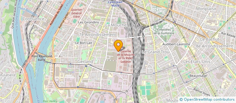 localisation de l'entreprise MONSIEUR ERWAN LE BERRE  LYON