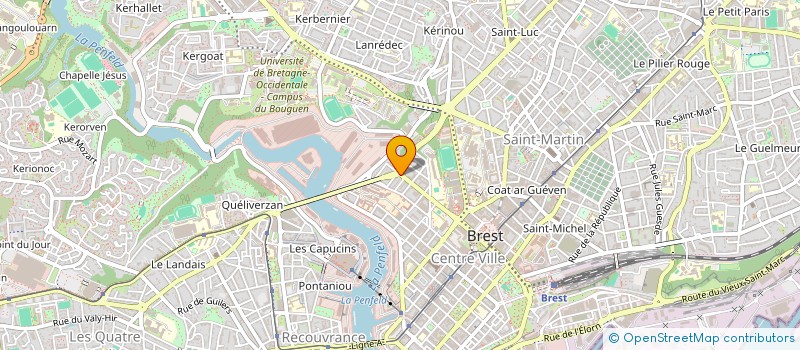localisation de l'entreprise MONSIEUR ERWAN LE BOT à BREST