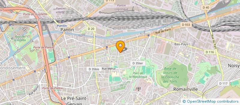 localisation de l'entreprise MONSIEUR ERWAN LE BOULICAUT  PANTIN