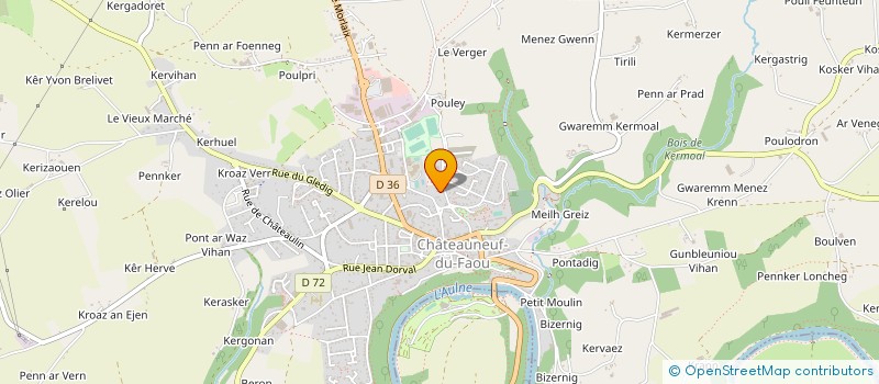 localisation de l'entreprise MONSIEUR ERWAN LE BOURHIS à CHATEAUNEUF-DU-FAOU