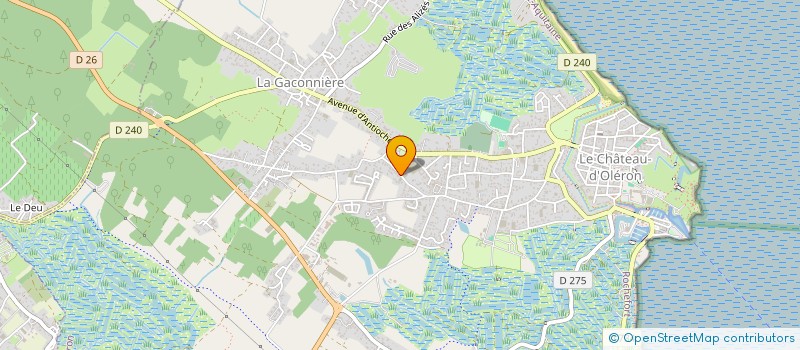 localisation de l'entreprise MONSIEUR ERWAN LE COZ  LE CHATEAU D OLERON