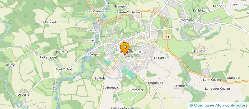 localisation de l'entreprise MONSIEUR ERWAN LE GAL  GUEMENE-SUR-SCORFF